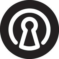 Lock security icon symbol vector image. Illustration of the key secure access system vector design. EPS 10