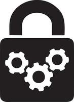 Lock security icon symbol vector image. Illustration of the key secure access system vector design. EPS 10