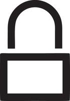 Lock security icon symbol vector image. Illustration of the key secure access system vector design. EPS 10