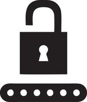 Lock security icon symbol vector image. Illustration of the key secure access system vector design. EPS 10