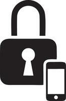 Lock security icon symbol vector image. Illustration of the key secure access system vector design. EPS 10