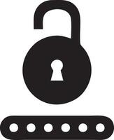 Lock security icon symbol vector image. Illustration of the key secure access system vector design. EPS 10