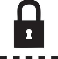 Lock security icon symbol vector image. Illustration of the key secure access system vector design. EPS 10