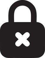 Lock security icon symbol vector image. Illustration of the key secure access system vector design. EPS 10