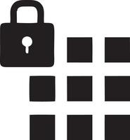 Lock security icon symbol vector image. Illustration of the key secure access system vector design. EPS 10