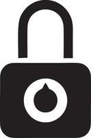 Lock security icon symbol vector image. Illustration of the key secure access system vector design. EPS 10