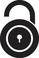 Lock security icon symbol vector image. Illustration of the key secure access system vector design. EPS 10