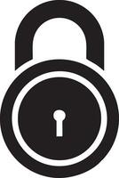 Lock security icon symbol vector image. Illustration of the key secure access system vector design. EPS 10