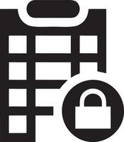 Lock security icon symbol vector image. Illustration of the key secure access system vector design. EPS 10