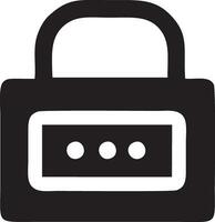 Lock security icon symbol vector image. Illustration of the key secure access system vector design. EPS 10