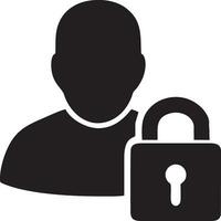 Lock security icon symbol vector image. Illustration of the key secure access system vector design. EPS 10