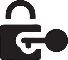 Lock security icon symbol vector image. Illustration of the key secure access system vector design. EPS 10