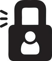 Lock security icon symbol vector image. Illustration of the key secure access system vector design. EPS 10