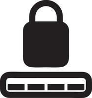 Lock security icon symbol vector image. Illustration of the key secure access system vector design. EPS 10