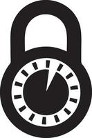 Lock security icon symbol vector image. Illustration of the key secure access system vector design. EPS 10