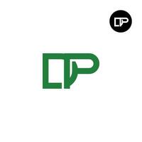 Letter DP Monogram Logo Design vector