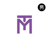 Letter MT TM Monogram Logo Design Simple vector