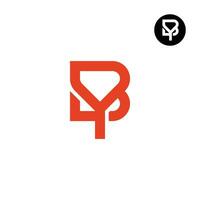 Letter BY YB Monogram Logo Design vector