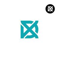 Letter DX XD Monogram Logo Design Vector