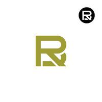 letra br rb monograma logo diseño vector