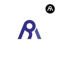 Letter AR RA Monogram Logo Design vector