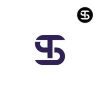 Letter ST TS Monogram Logo Design vector