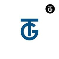 Letter GT TG Monogram Logo Design vector