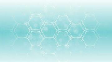 Background of hexagon geometric white blue pattern. vector