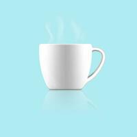 Ceramic tea or coffee cup. vector