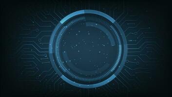 resumen digital eléctrico circuito circulo antecedentes. vector