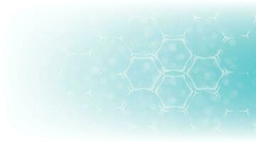 Background of hexagon geometric white blue pattern bright. vector