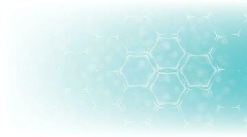 Background of hexagon geometric white blue pattern bright. vector