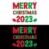 Navidad t camisa. alegre Navidad 2023 vector