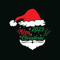Christmas T-Shirt . 2023 Merry Christmas vector