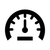 Speedometer Vector Glyph Icon For Personal And Commercial Use.