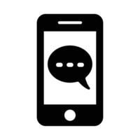 Mobile Phone Vector Glyph Icon For Personal And Commercial Use.