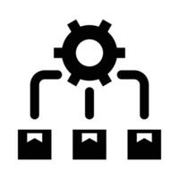 Workflow Vector Glyph Icon For Personal And Commercial Use.