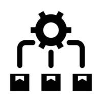 Workflow Vector Glyph Icon For Personal And Commercial Use.