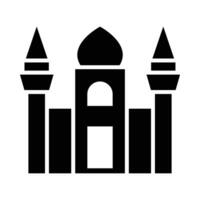 Mosque Vector Glyph Icon For Personal And Commercial Use.