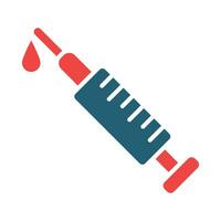 Injected Glyph Two Color Icon For Personal And Commercial Use. vector
