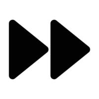 Forward Vector Glyph Icon For Personal And Commercial Use.