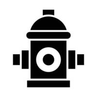 Fire Hydrant Vector Glyph Icon For Personal And Commercial Use.