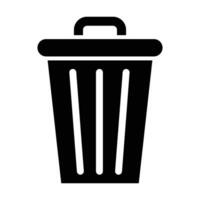 Recycle Bin Vector Glyph Icon For Personal And Commercial Use.