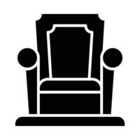 Throne Vector Glyph Icon For Personal And Commercial Use.