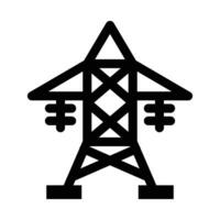 Electric Pole Vector Glyph Icon For Personal And Commercial Use.