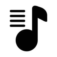 PlayList Vector Glyph Icon For Personal And Commercial Use.