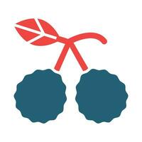 Kaffir Lime Glyph Two Color Icon For Personal And Commercial Use. vector