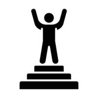 Goal Vector Glyph Icon For Personal And Commercial Use.