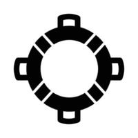 Rubber Ring Vector Glyph Icon For Personal And Commercial Use.