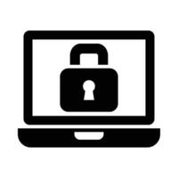 Online Security Vector Glyph Icon For Personal And Commercial Use.